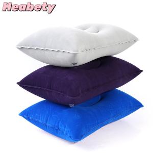 Heabety Inflatable Air Pillow Bed Sleeping Camping Pillow PVC Nylon Neck Pillow