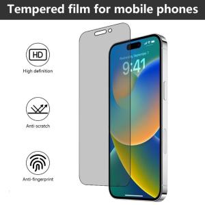 Easy Installation Cellphone Privacy Screen Protector Full Screen Film for Phone 12 6.7inch Tempered Glass Film