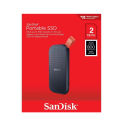 Ổ cứng di động SSD External Sandisk Portable E30 dung lượng 480GB / 1TB / 2TB tốc độ 800MB/s (Đen) Nhất Tín Computer. 