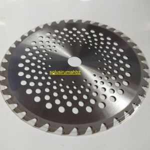 Mata Pisau Mesin Potong Rumput Bulat Bundar PRO 10 Inch 40T "10" 40 T 255mm Brush Cutter Blade 255 mm stainless lubang lubang bolong