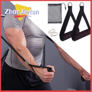 zhanjietun ห่วงเหล็ก D-ring มือจับสำหรับออกกำลังกายหนักที่จับเครื่องทำสายพร้อมตะขอสำหรับออกกำลังกายโยคะยางยืดออกกำลังกายยิม