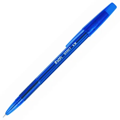 ปากกาลูกลื่น หมึกเจล 0.38 มม. จีซอฟท์ GS007 สีน้ำเงิน