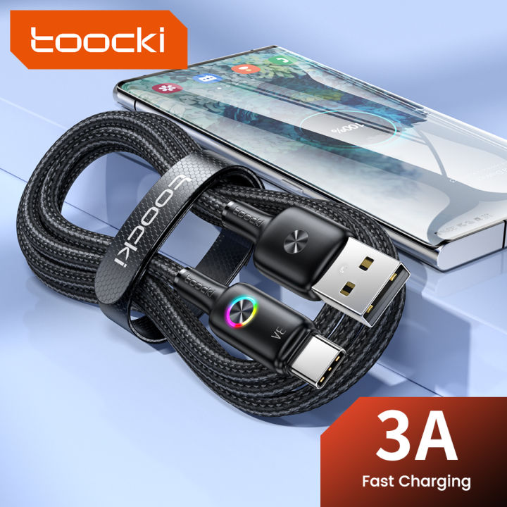 Toocki 3A USB A To USB C Full Speed Charging Data Cable With Colorfull Toocki 3A USB A To USB C Full Speed Charging Data Cable With Colorfull