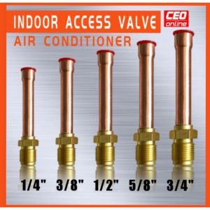 CEO 🇲🇾 Access Valve AIRCOND INDOOR ACCESS VALVE Air Conditioner Gas R410a R32 R22 Copper Tube Welding Mapp Gas