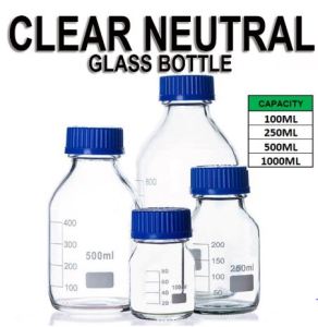 REAGENT BOTTLE WITH BLUE SCREW CAPClear neutral GLASS