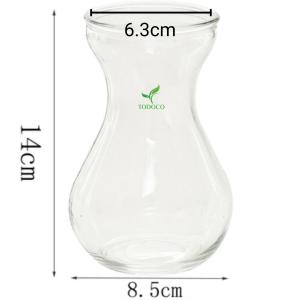 Bình hoa thuỷ tinh cắm hoa để bàn decor trang trí phòng khách hình trụ tròn lọ hoa thuỷ tinh đẹp cao cấp TẶNG KÈM DÂY TRANG TRÍ TODOCO