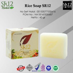 Rice Soap SR12 Membantu menjaga kelembutan dan kelembaban kulit
