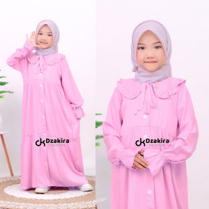 Gamis Anak Perempuan Umur 1 6 Tahun Jesica Dress Terbaru Baju Muslim Anak Termurah Rayon Twill