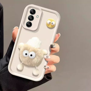 Phone Case Samsung Galaxy S25+ A16 A26 A36 A56 S25 Ultra + Plus 5G 4G Stylish 3D Cute Plush Casing Lens Protection Shockproof Silicone Soft Cover