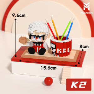 Fastfood Set Building Blocks Mard Pan Nie KFC MCD Starbuck Nano Brick Mekansm Blok Pembinaan 小食记积木
