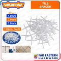 WADFOW Tile Spacer Flooring Grout Line 1mm | 2mm | 3mm 100Pcs / Pack WFHT. 