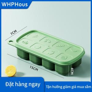 WHPHous 1 cái 8 di động cấp thực phẩm Silicone khuôn Ice lưới với nắp Ice trường hợp khay làm khuôn Băng lưu trữ hộp tái sử dụng Diy Nhà Bếp Tiện Ích