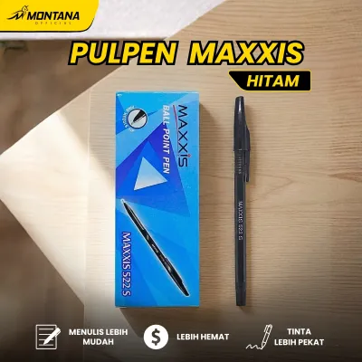 MONTANA Pulpen Pena 0.8mm Ballpoint Pen Alat Tulis Maxxis 522S/Lusin