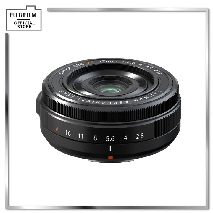 Haoge 39mm Lenskap voor Fujifilm xf23mm f2.8 Fujinon XF27mmF2.8 R WR Lenskap Zilver, Metalen Vierkant Met Metalen Dop, voor XE5 XT5 XM5 XT50 Camera Body