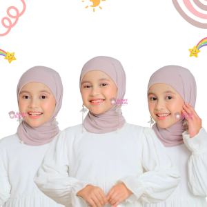 HoneyBlossom - Hijab Pashtan Inner Anak / Pastan Anak Perempuan / Pastan Anak Jersey / Pashmina Instan Anak Perempuan / Pasmina Bayi / Pashmina Anak 2 Tahun / Jilbab Bayi Perempuan 1-2 Tahun / Pashmina Instan Anak / Hijab Bayi Kejora Series