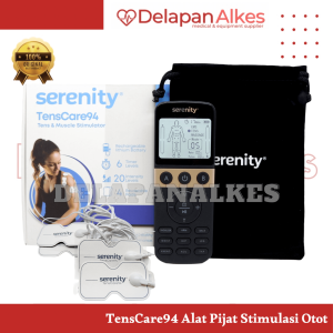 Serenity TensCare94 Alat Pijat Terapi Elektrik Stimulasi Otot Syaraf TENS EMS & Muscle Stimulator