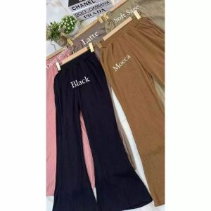 Celana jeans Cutbray Cargo Highwaist wanita streach melar-Celana panjang jeans cutbray cargo