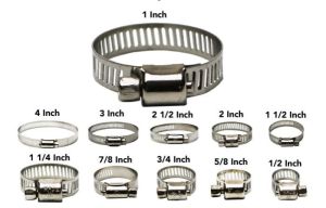 Kleman Selang Stainless klem selang gas 1/2 inch klem selang gas 5/8 inch stainless