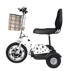 16-Inch 48V Customizable Standing Car Folding Elderly Electric Walking Tricycle Mother and Child