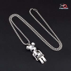Kalung Titanium Pria Wanita Pendant Kartun MK Rantai 70 cm Fashion Aksesoris JOFRK01MK