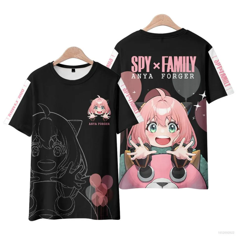 Jason SPY FAMILY T shirt Anya Forger Anime Short Sleeve Tops Casual Loose  Tee Shirt Top 3D Printed | Lazada PH