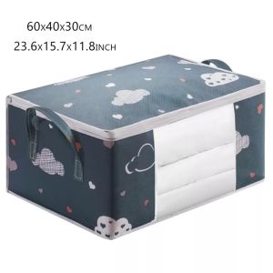 Under Bed Storage Bag Container Reusable Foldable Fashion Waterproof Quilt Clothes Pillow Organizer Household Items