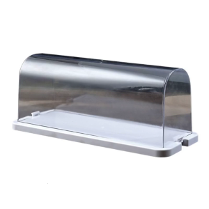 Roll Cake Display Container with Clear Dome Plastic Muffins Cheese Pastry Dessert Display Boxes Storage Holder