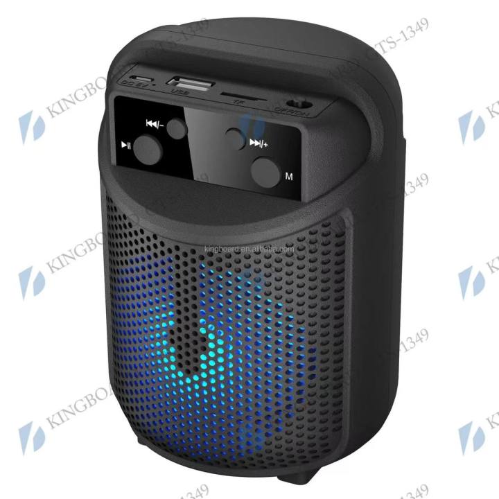 GTS-1349 3 inch Super Bass Portable outdoor tws light Wireless Bluetooth Speaker with TF Card USB Player