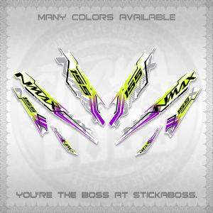NMAX V2 FOR WHITE INDO DECALS(2024 00-A3 DESIGN) STICKER KITS BY STICKABOSS