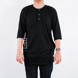 Kaos Koko Kurta Pakistan Lengan 3/4 Fashion Muslim