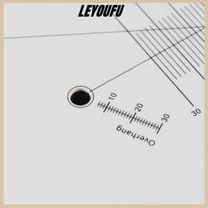 LEYOUFU Vinyl Record Pickup Calibration Plate Distance Gauge Protractor Adjustment Tool