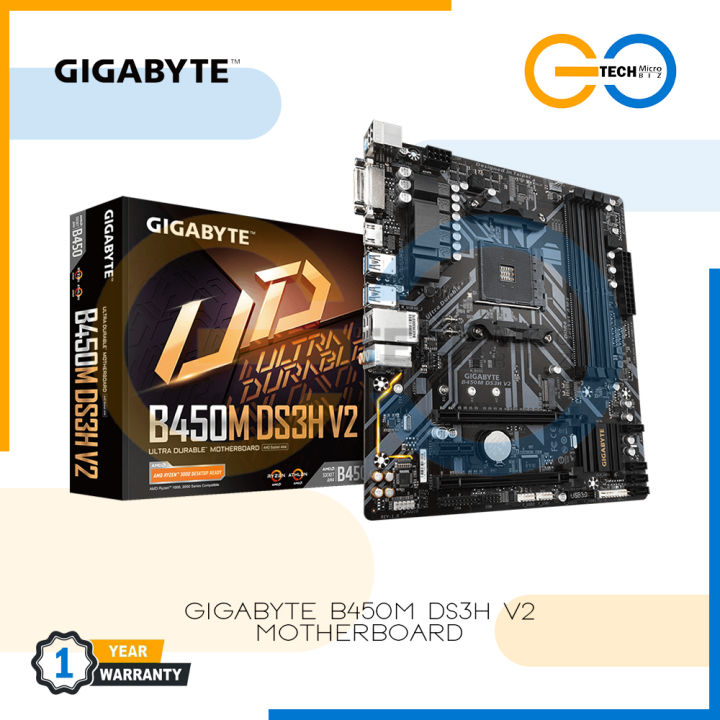 Gigabyte B450M DS3H V2 B450M DS3H WIFI Motherboard Lazada PH