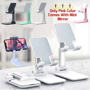 Foldable Phone Holder For Desk Retractable Phone Stand Adjustable Tablet Stand Anti Fall Live Bracket