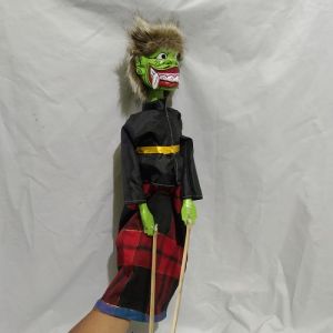 Wayang Golek Kayu Buta Raksasa Ukuran Jumbo Kepala Bisa Toleh Kiri Kanan (T 60 cm) 1 pcs