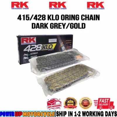ORIGINAL RK TAKASAGO 428KLO 428 KLO O-RING O RING OR CHAIN RANTAI GOLD BLACK 122L132L RK-M RKM Y15 Y16 RSX RS150 LC135