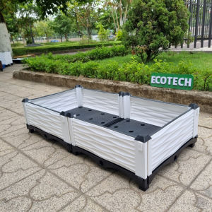 Chậu ghép thông minh HDPE/PP 100x50x23cm: Thẩm mỹ kết cấu chắc dễ lắp đặt phù hợp mọi cây trồng.