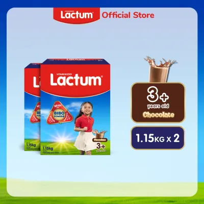 Lactum 3+ Chocolate Powdered Milk Supplement Drink for Children 3+ Years Old 2.3kg (1.15kg x 2)