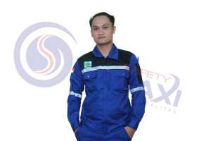 Wearpack STELAN Kemeja Safety Lengan Panjang Warna BENHUR KOMBINASI HITAM