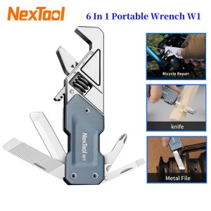 Nextool 6 in 1 Mini wrench tools Folding multi tool Portable Metal file Screwdriver Bottle opener Outdoor camping edc tools