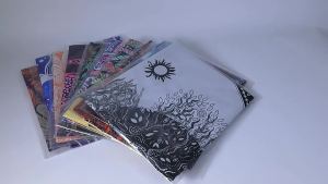 ผ้าแขวนผนังพิมพ์ดิจิทัล 3D โลกใต้น้ำที่สวยงาม ปลาสวยงาม ผ้าแขวนผนัง สัตว์ทะเล ปะการัง ตกแต่งบ้าน