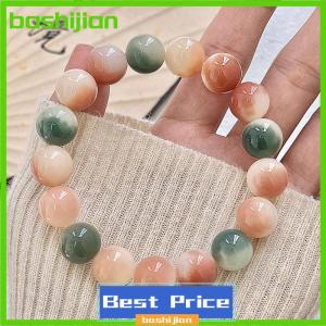 bashijian Natural Bodhi Root Bracelet With Round Beads Buddha Beads Recitation Beads Bracelets