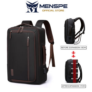 MENSPE Men Backpack Business Laptop Backpack Expandable Large Capacity Travel Backpack Men 15.6inch Laptop Backpack Anti-theft Multi-function Backpack