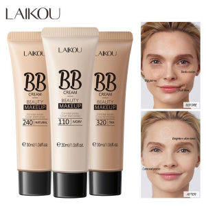 LAIKOU 3 Colors BB Cream 18 Hour Long Lasting Liquid Foundation Waterproof Cover Acne Spot Natural Face Base Makeup Matte Concealer Cosmetic