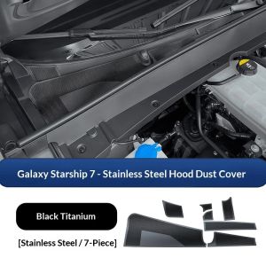 secr Fit For Geely Galaxy Starship 7 EM-i Front Engine Compartment Anti Clogging Cover Stainless Steel Hood Protection Cover 7P3H9