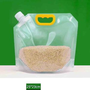 C5455 Túi Đựng Thực Phẩm Có Tay CầmNắp Chống ẨmĐựng Gạo Hạt CINDY