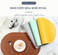 Meja Makan Alas Piring Tatakan Piring Anti Panas Tahan Air Alas Piring Alas Piring Meja Makan Oval. 