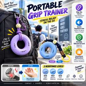 Silicone Grip Strength Ring Stress Relief Dual Resistance Hand Exerciser Hand Grip Trainer Finger Strength Workout Forearm Exercise Fitness Equipment Home Gym Tool
