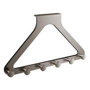 Extra Strength Auto Adhesive Door Hook Rustproof Metal Hangers For Coat Backpacks Accessories Home Office Use