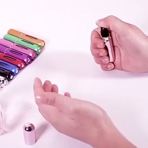 1/3/5pcs 5ml Mini Refillable Perfume Spray Bottle Travel Leakproof Portable Aluminum Atomizer Spray