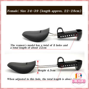 BIBLIO 1 Pair Adjustable Hard Plastic Shoe Tree For Men&Women Support Plastic Stretcher Shaper Expander